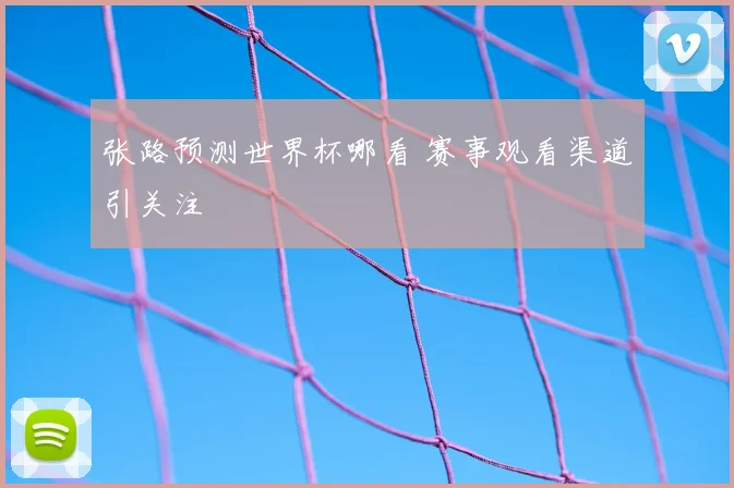 张路预测世界杯哪看 赛事观看渠道引关注